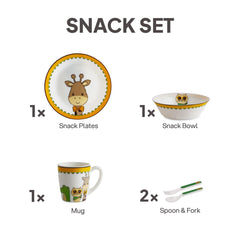 Kids Opal Snack Set, 5 Piece Sassy Rangers / 5 Pcs