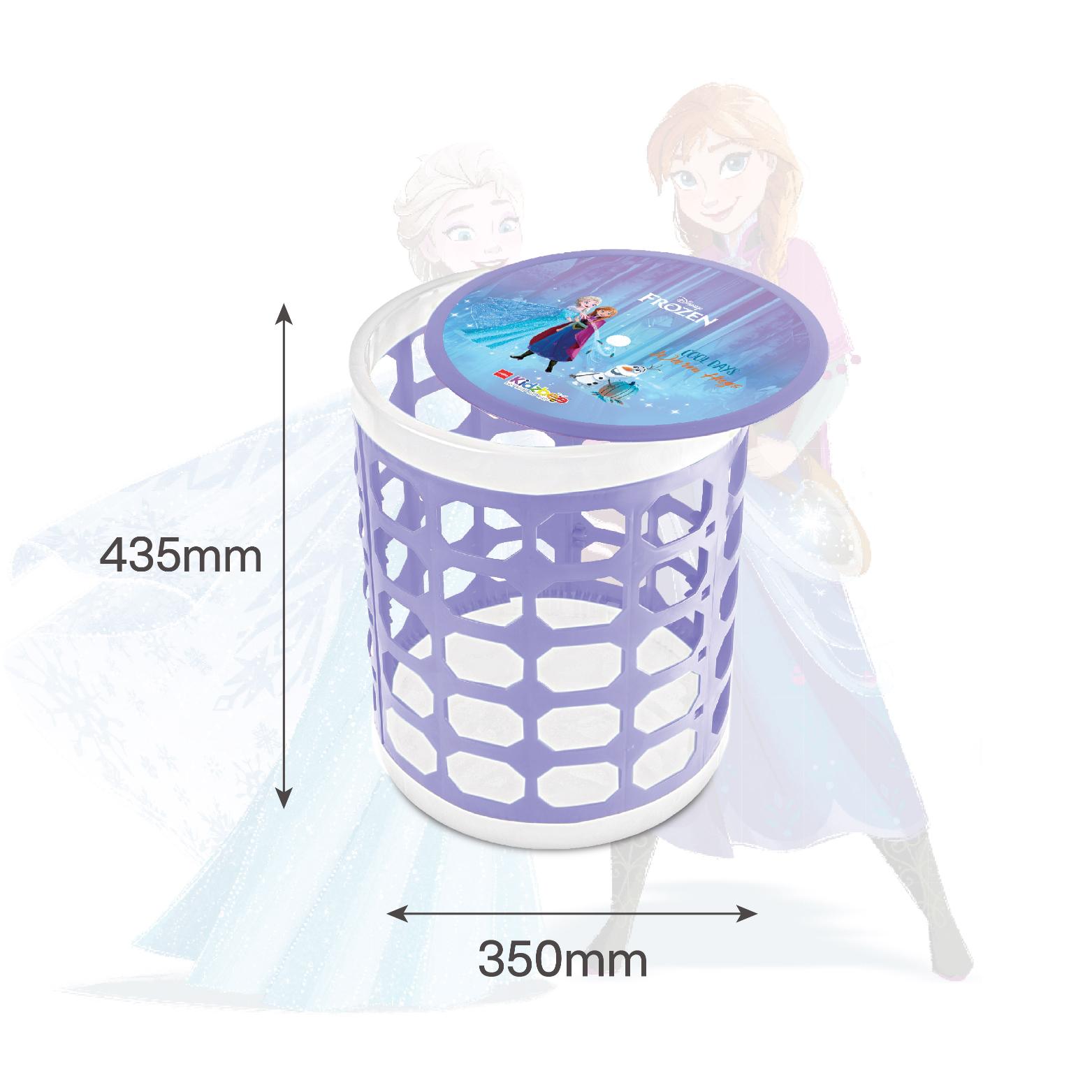 ToyNest Kids Multipurpose Storage, Stool & Laundry Basket Frozen Family
