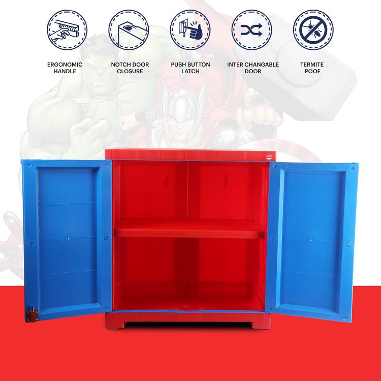 Mini Marvel Avenger Series Cupboard Red & Blue Design 1