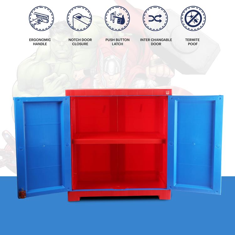 Mini Marvel Avenger Series Cupboard Red & Blue Design 2