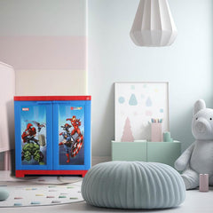 Mini Marvel Avenger Series Cupboard Red & Blue Design 2