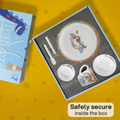 Kids Opal Dinner Set, 7 Pieces Unicorn / 7Pcs